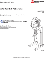 DC 2-Ball Piston Pumps Instructions - Parts